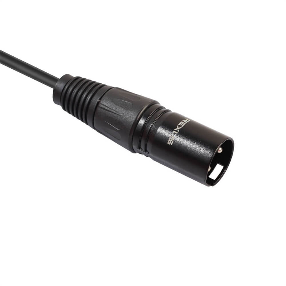 XLR 3 pinos macho para cabo RCA macho 1M compatível com amplificador de microfone placa de áudio mixer de áudio jaqueta de alto-falante
