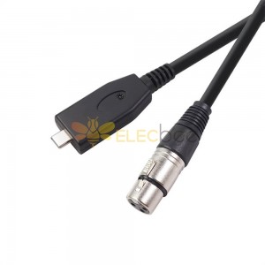 XLR Female 3Pin To Type-C Male Microphone Cable 1 M