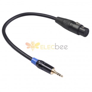 XLR Female 5 Pin To Stereo Jack Audio 3.5Mm Male Balanced Audio Converter Adapter Cable 0.3M