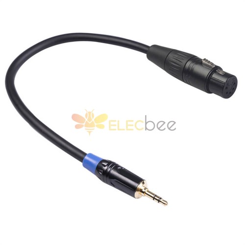 XLR Female 5 Pin To Stereo Jack Audio 3.5Mm Male Balanced Audio Converter  Adapter Cable