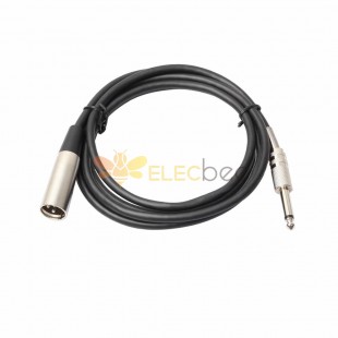 XLR macho a 6,3 mm Trs macho Pro Audio Video Stereo Mic Cable 1M