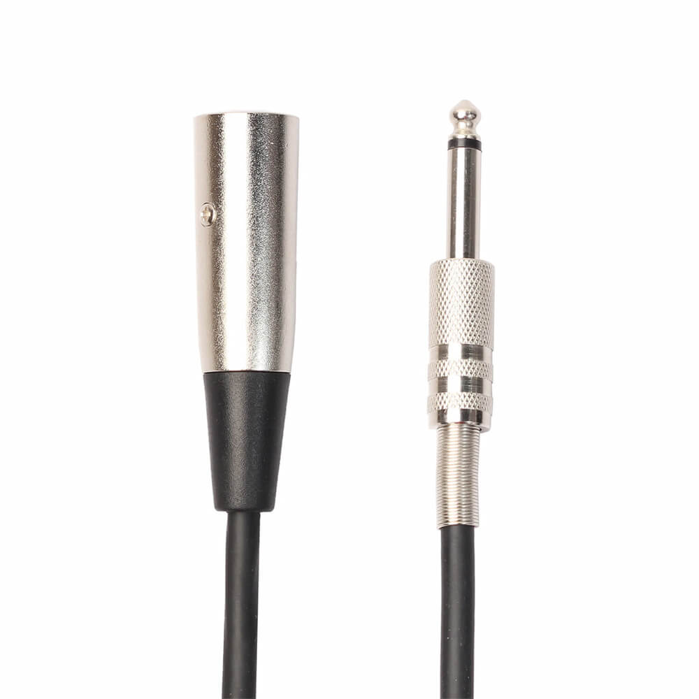 XLR-Stecker auf 6,3 mm TRS-Stecker, Pro-Audio-Video-Stereo-Mikrofonkabel, 1 m