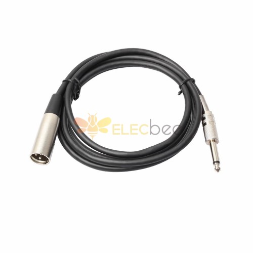 XLR Male To 6.3Mm Trs Male Pro Audio Video Stereo Mic Cable 1M