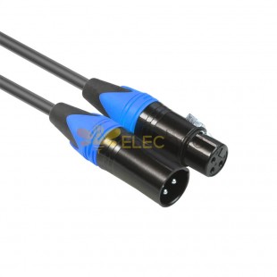 Câble audio XLR mâle à femelle câble Speakon amplificateur de puissance mélangeur haut-parleur câble de connexion 1M