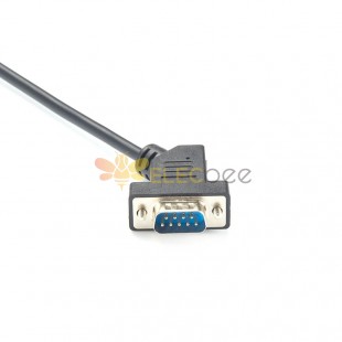 45°DB9 RS232 Serial Cable DB9 Male Single Ended 1 Meter For Data Communication