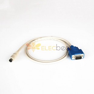 8 Pin Male Mini Din To DB9 Male Serial Controller Cable 0.5M