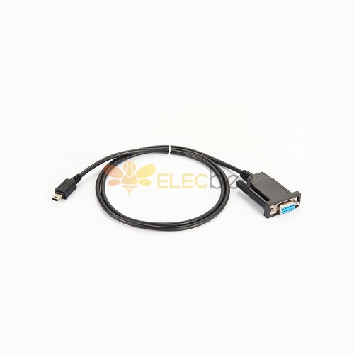 D-Sub 9 Pin Female Straight Connector To Mini USB With Cable RS232 1M