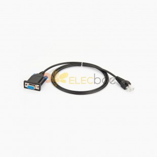 D-Sub 9Pin Female Straight Connector To RJ45 With RS232 Serial Programming Cable 1M