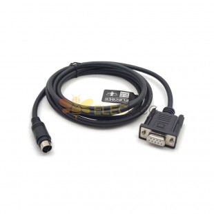 DB 9Pin Female Connector Straight Type To Mini Din 6Pin Male Straight Connector With RS232 Serial Cable 1M