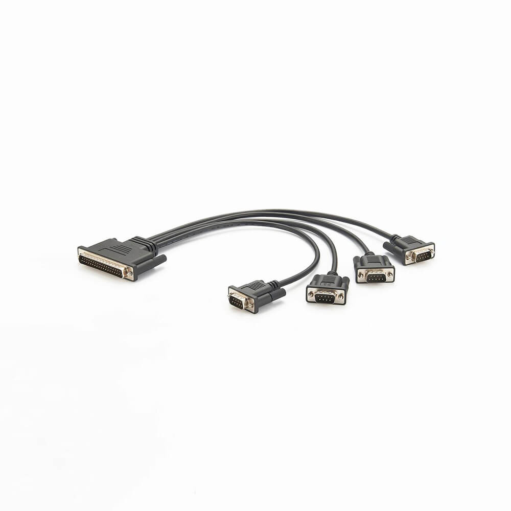 DB37 Male To 4 DB9 Male Uart Cable Adapter 0.5M
