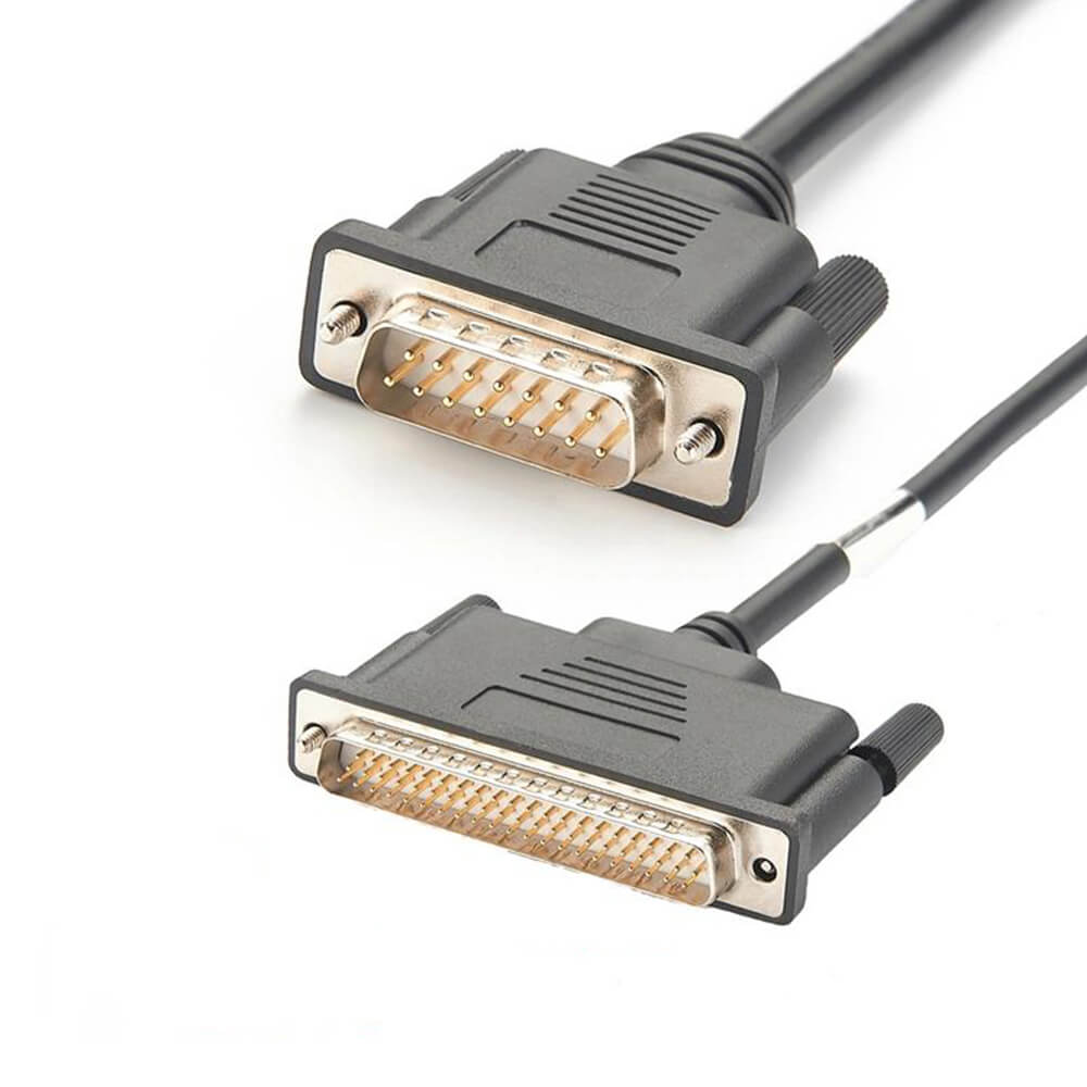 DB62 Male To DB15 Male Serial Cable 1M