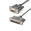Cable de módem nulo serie DB9 hembra a DB25 macho 1M