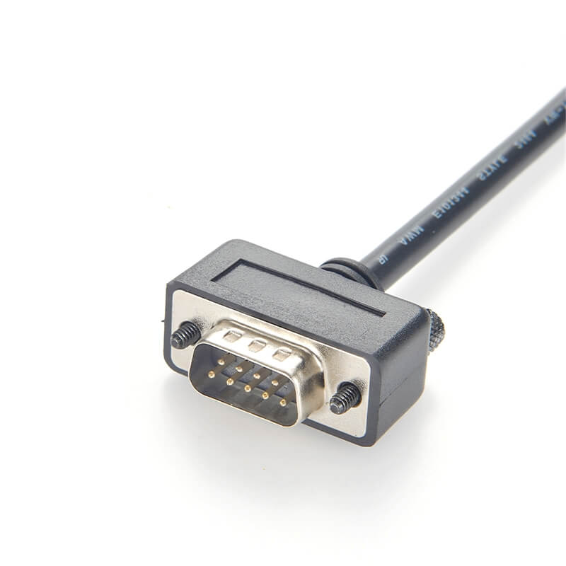 Low-Profile-Kabel DB9-Stecker, einseitig, serielles RS232-Kabel, 1 Meter