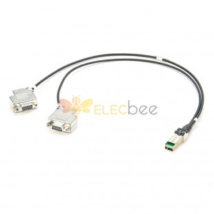 광학 모듈 - 2PC DB9 암 45° 커넥터 Ericsson 신호 케이블 Rpm 777 296/00500