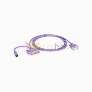 SC09 SC-09 电缆RS232 到RS422 DB9 母头 转 DB25公 和8Pin USB 紫色线 1.5米