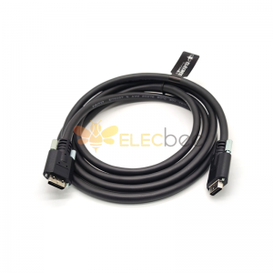 CameraLink线缆工业相机连接线SDR转SDR26P供电高柔拖链带锁数据线1米