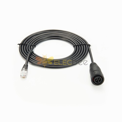 RJ12 6P6C 电缆至 2Pin Ip67 用于照明控制适配器