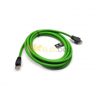 Câble Ethernet Gige High Flex de catégorie 6A Gige RJ45 vers RJ45 mâle 3M