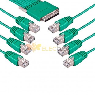 Cisco Cab-Octal-Async Octal Cable Hd68 Pin公頭轉8*RJ45公頭3M