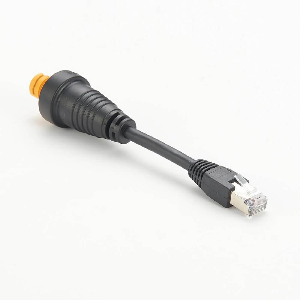 Simrad NSO evo2 ve Zeus2 ekranları için RJ45-Sarı Yuvarlak Ethernet adaptör kablosu.