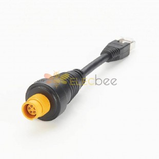 Câble adaptateur Ethernet RJ45-Yellow Round pour les écrans Simrad NSO evo2 et Zeus2.