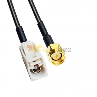 Fakra B Code Female to SMA Male Адаптер автомобильного кабеля для подачи радиосигнала RG58 0,5 м