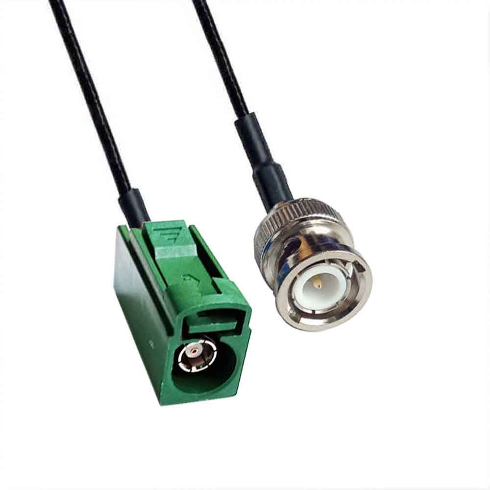 Fakra E Code Jack to BNC Plug TV SDARS Удлинитель кабеля спутникового автомобиля RG316 0,5 м