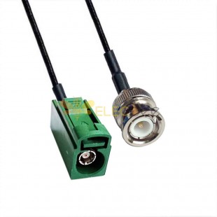 Fakra E Code Jack to BNC Plug TV SDARS Satellite Cable extension RG316 0.5m