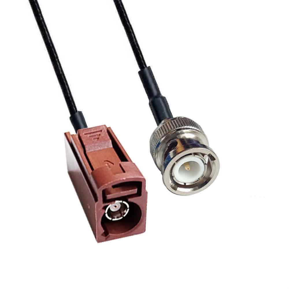 Fakra F Code Jack to BNC Plug TV SDARS Удлинитель кабеля спутникового автомобиля RG316 0,5 м