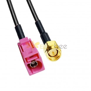Fakra H Code Jack to SMA Plug Автомобильный кабельный адаптер GPS Telematics RG58 0,5 м