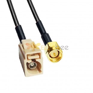 Fakra I Code Jack إلى SMA Plug Bluetooth Car Cable Adapter RG58 0.5m