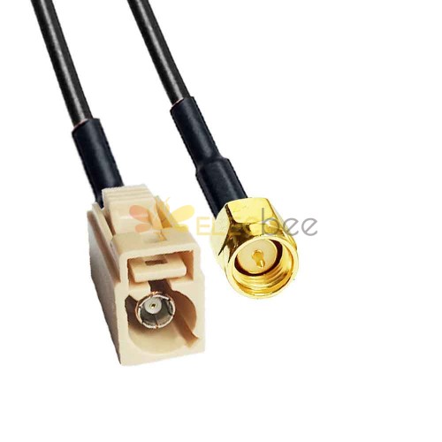 Fakra I Code Jack a SMA Enchufe Adaptador de cable de vehículo Bluetooth RG58 0.5m