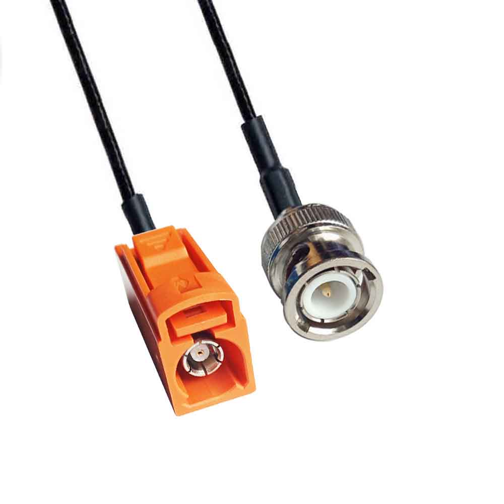 Fakra M Code Female to BNC Male Signal Vehicle Cable Extension RG316 0,5 м