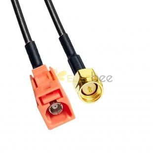 Fakra M Code Female to SMA Male Signal Автомобильный кабель-адаптер RG58 0,5 м