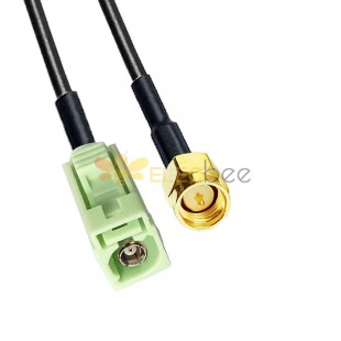 Fakra N Code Female to SMA Male Signal Автомобильный кабель-адаптер RG58 0,5 м