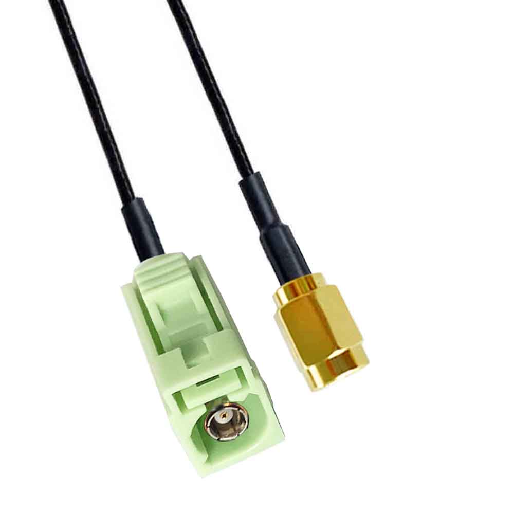 Fakra N Code Female إلى SSMA Male Signal Vehicle Cable Extension RG316 0.5m