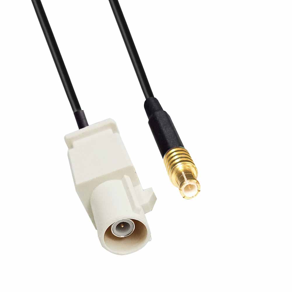 FAKRA SMB B Code Male to MCX Male Автомобильный кабель для подачи радиосигнала RG316 0,5 м