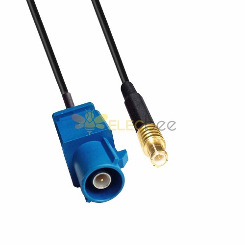 FAKRA SMB C Code Male to MCX Male GPS Signal Vehicle Cable Assembly RG316 0.5m