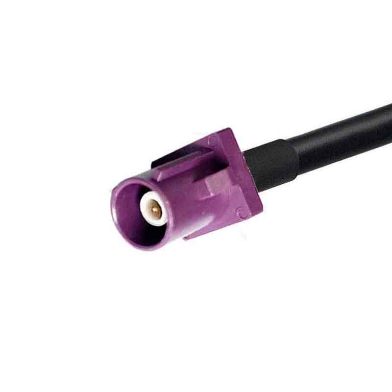 Fakra SMB D Code Male to SMA Male Right Angle GSM Signal Vehicle Cable Assembly RG174 50CM