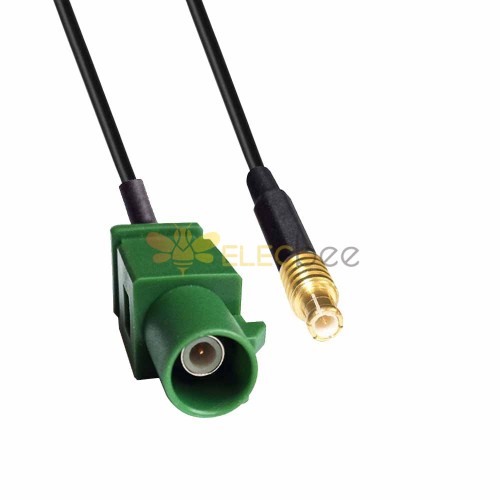 FAKRA SMB E Code Male to MCX Male TV SDARS Satellite Cable Assembly RG316 0.5m