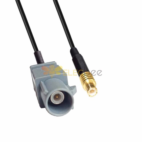 FAKRA SMB G Code Male to MCX Male SDARS Satellite Cable Assembly RG316 0.5m