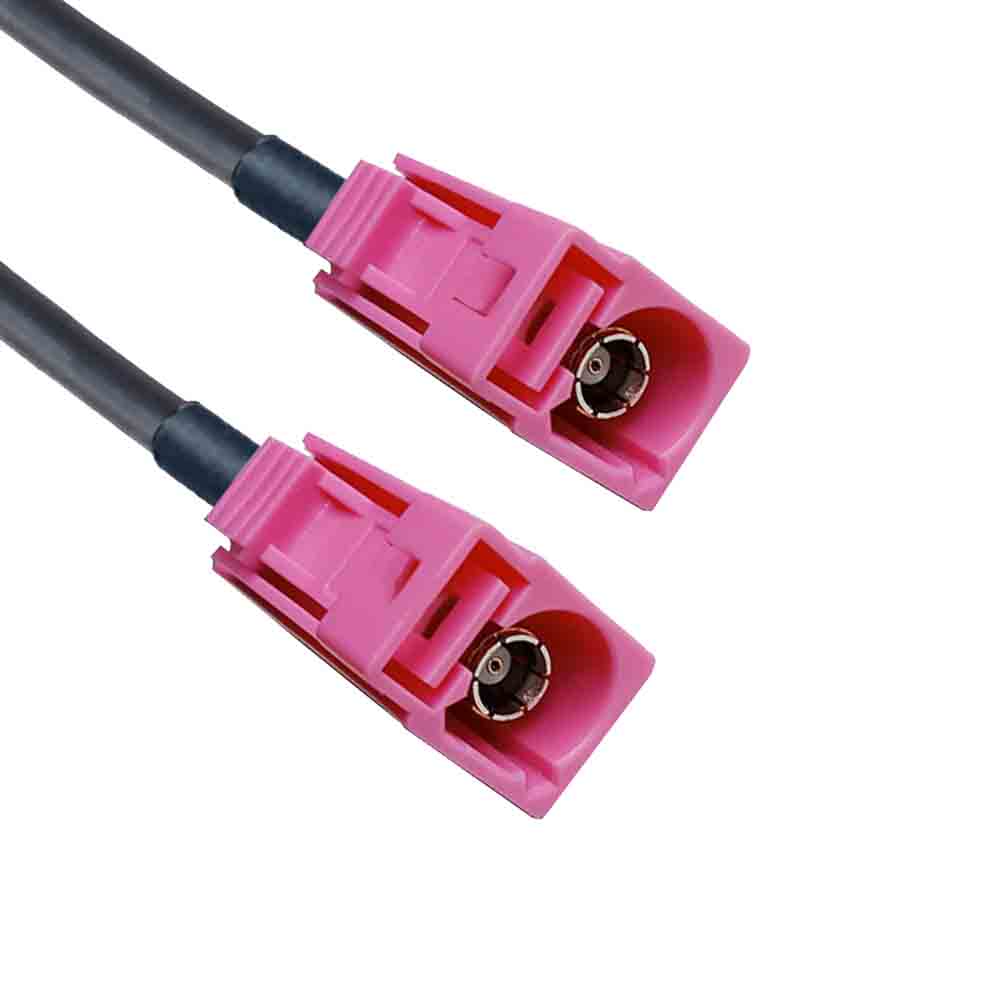 FAKRA SMB H Code Female to Female Jack Long Body GPS Telematics Vehicle Cable Assembly LMR195 50CM