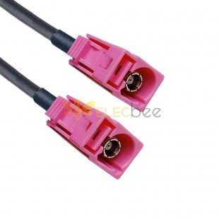 FAKRA SMB H Code Female to Female Jack Long Body GPS Telematics Car Cable Assembly LMR195 50CM