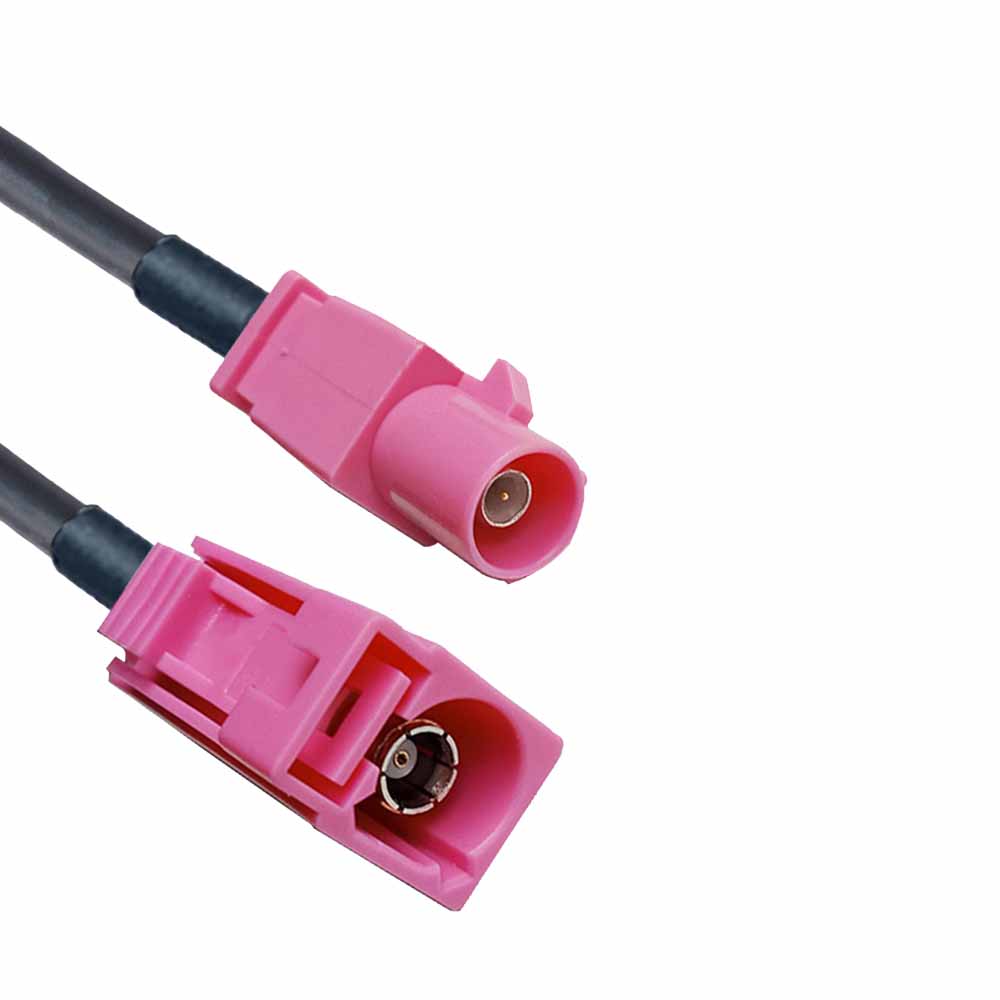FAKRA SMB H Code Female to Male Long Body GPS Telematics Vehicle Cable Assembly LMR195 50CM