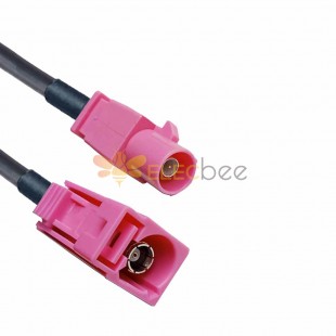 FAKRA SMB H Code Female to Male Long Body GPS Telematics Car Cable Assembly LMR195 50CM