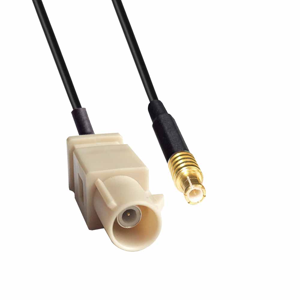 FAKRA SMB I Code mâle vers MCX mâle câble de véhicule Bluetooth RG316 0,5 m