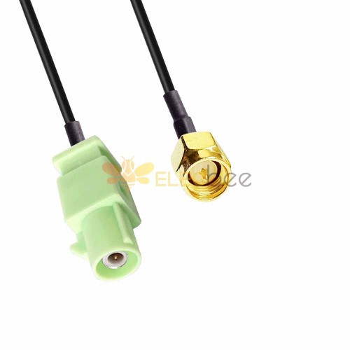 FAKRA SMB N Code Male Long Body to SMA Male Signal Low Loss Vehicle Cable Assembly 1.5DS 50CM