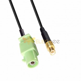 FAKRA SMB N Code Male to MCX Male Signal Vehicle Cable Assembly RG316 0.5m