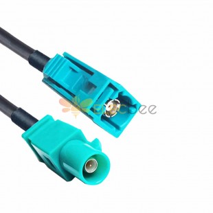 FAKRA SMB Z Code Female to Male Long Body Functional Signal Vehicle Cable Assembly LMR195 50CM