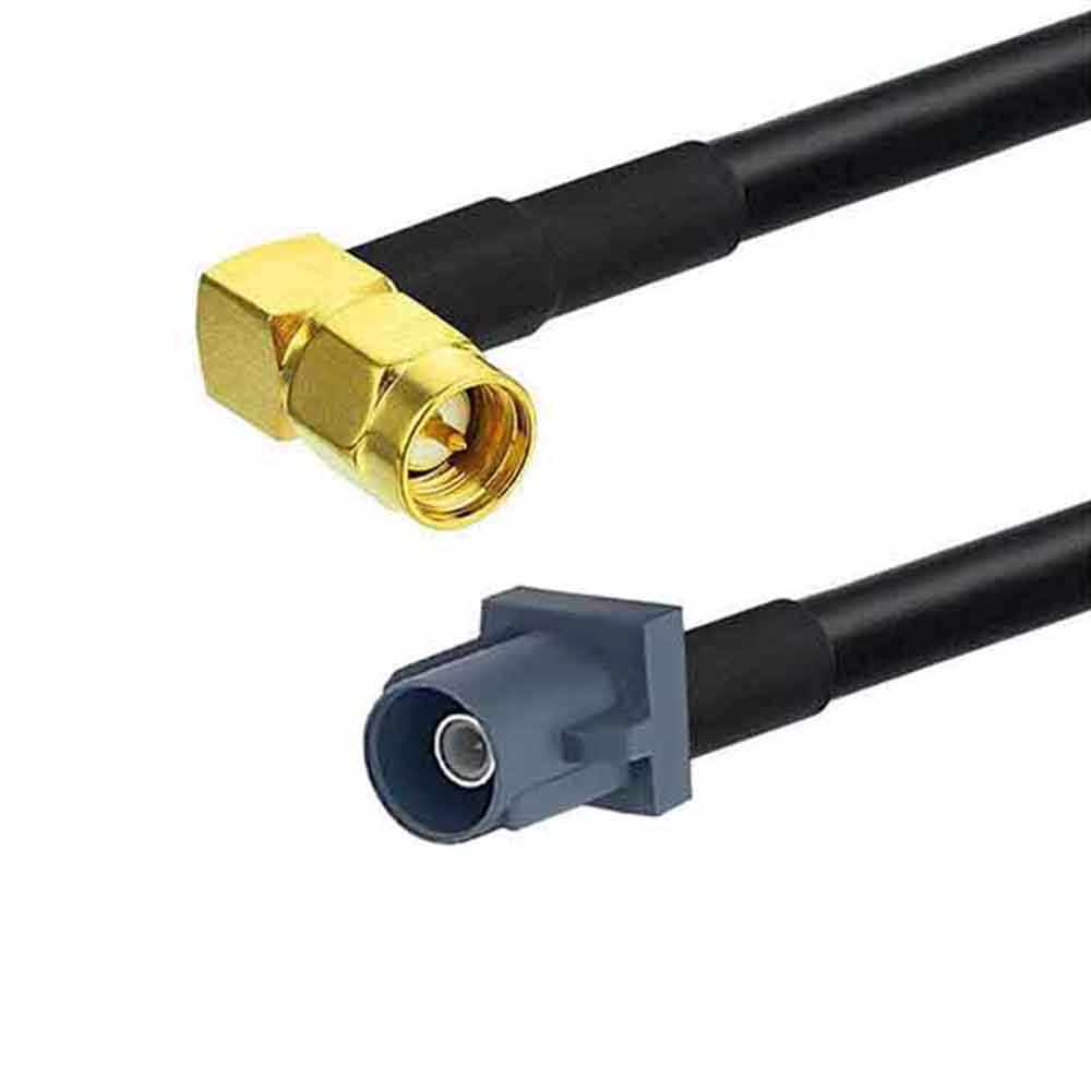 G Code Fakra SMB Штекерный разъем для SMA Прямоугольный штекер SDARS Соединительный кабель для наземного транспорта Адаптер RG174 50CM